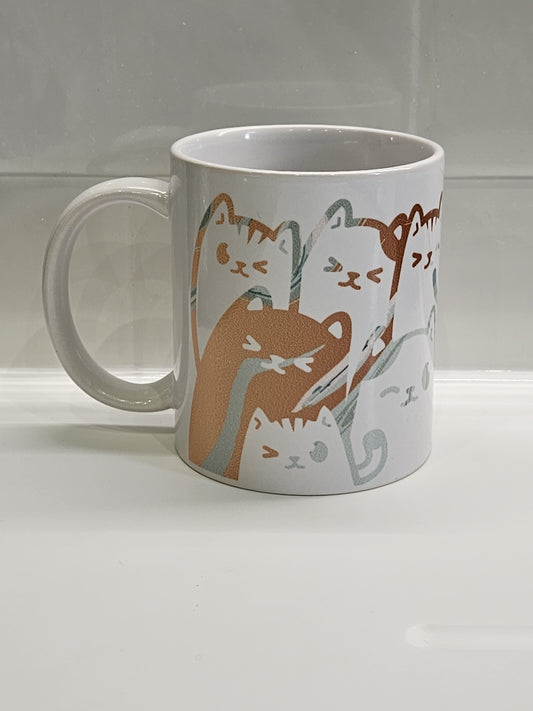 Cat Crew Mug, Fun Mug, Novelty, Gift