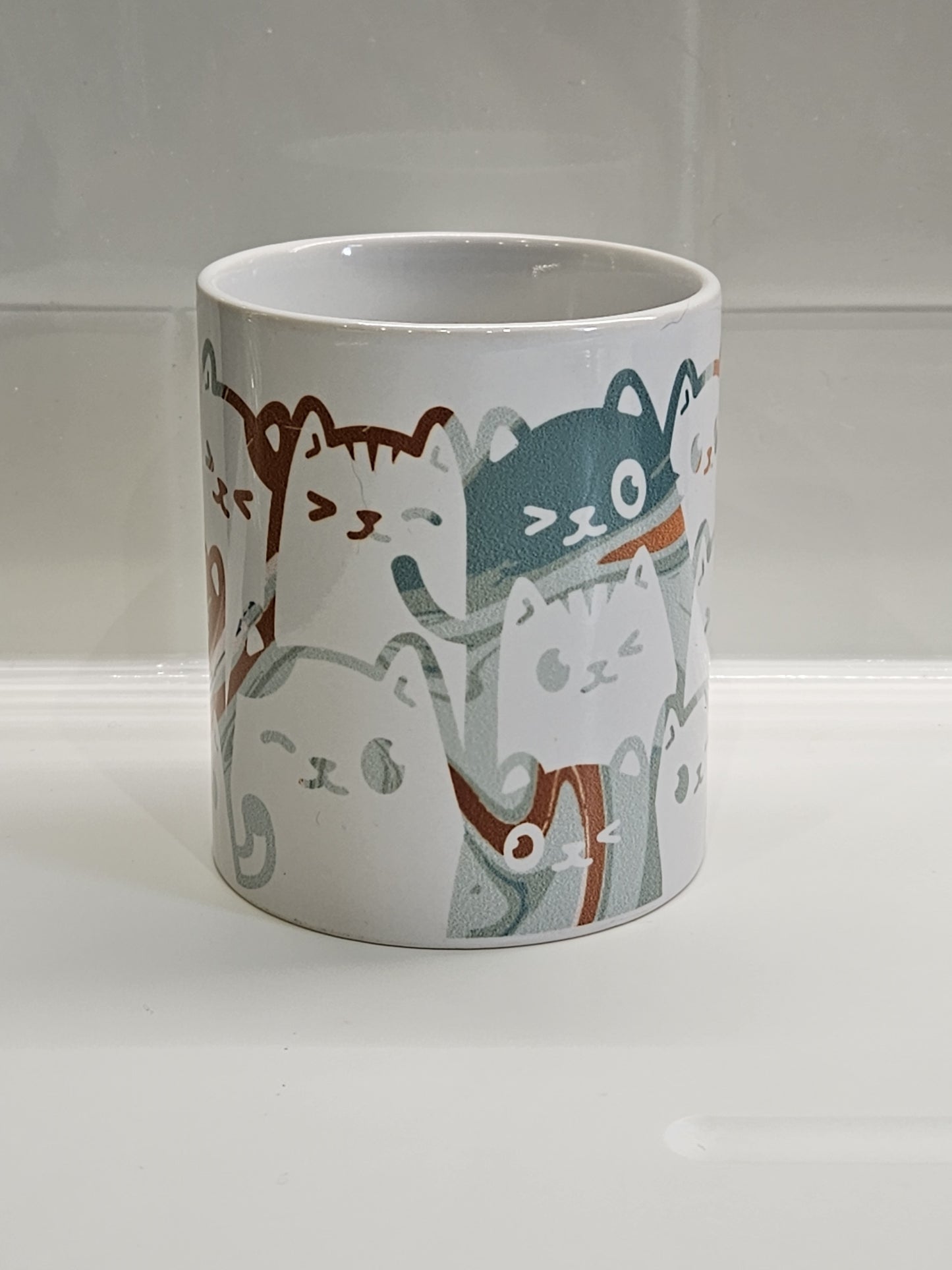 Cat Crew Mug, Fun Mug, Novelty, Gift